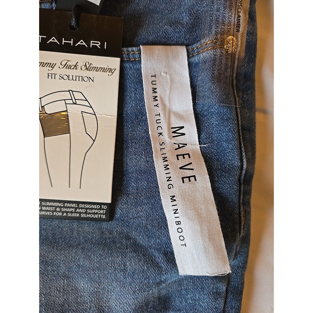 Tahari Women's Maeve Fit Solution Miniboot Medium Wash Size 8‎ RUNS SMALL - Picture 5 of 16